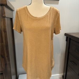 Lululemon Tan Short Sleeve Women's Tee